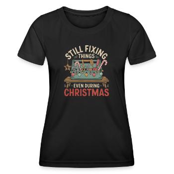 Artisan Christmas - Women's Functional T-Shirt - black - Front - AI Model Female 172 light (172cm)