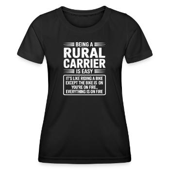 Facteurs ruraux Facteur Facteur - T-shirt sport Femme - noir - Devant - AI Model Female 172 light (172cm)