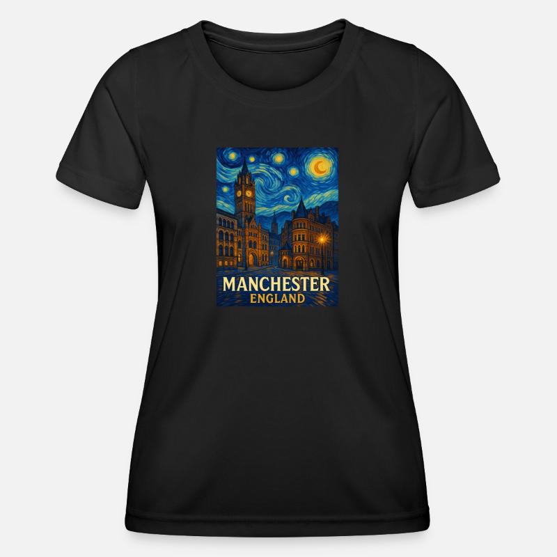 Manchester England - Women's Functional T-Shirt - black