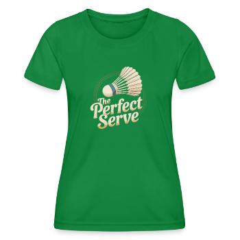 Badminton rétro - T-shirt sport Femme - vert - Devant - AI Model Female 172 dark (172cm)