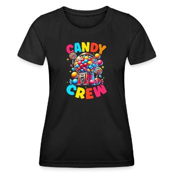 Candy Crew Decoration Candy Lover Sweet Tooth - Women's Functional T-Shirt - black - Front - AI Model Female 172 light (172cm)