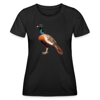 Pheasants Pheasant - Women's Functional T-Shirt - black - Front - AI Model Female 172 light (172cm)