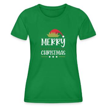 Joyeux Noël - T-shirt sport Femme - vert - Devant - AI Model Female 172 dark (172cm)