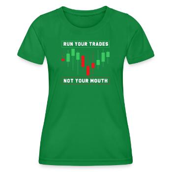 Finanzen Aktien Geld Trading Bitcoin Kapital - Frauen Funktions-T-Shirt - Kelly Green - Vorne - AI Model Female 172 dark (172cm)