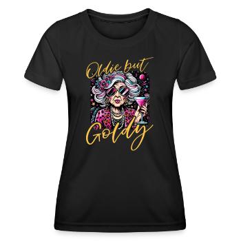 Oldie But Goldy Strong And Stylish - Women's Functional T-Shirt - black - Front - AI Model Female 172 light (172cm)