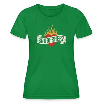 Frère Coeur Frères Grand Bro Disant Petit Frère - T-shirt sport Femme - vert - Devant - AI Model Female 172 dark (172cm)