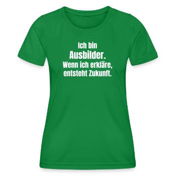Ausbilder: Zukunft durch Erklärung - Frauen Funktions-T-Shirt - Kelly Green - Vorne - AI Model Female 172 dark (172cm)