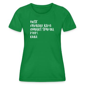 Cavalier King Charles Spaniel - Frauen Funktions-T-Shirt - Kelly Green - Vorne - AI Model Female 172 dark (172cm)