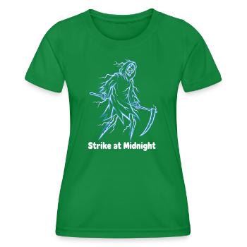 Néon du Squelette de Minuit - T-shirt sport Femme - vert - Devant - AI Model Female 172 dark (172cm)