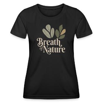 Vintage botanique - T-shirt sport Femme - noir - Devant - AI Model Female 172 light (172cm)