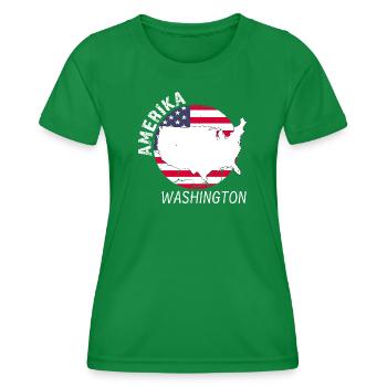 Washington - Frauen Funktions-T-Shirt - Kelly Green - Vorne - AI Model Female 172 dark (172cm)