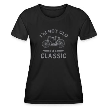 Vintage Bicycle Classic Saying Design - Women's Functional T-Shirt - black - Front - AI Model Female 172 light (172cm)