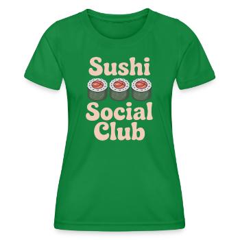 sushi - T-shirt sport Femme - vert - Devant - AI Model Female 172 dark (172cm)