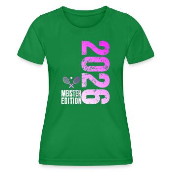 Tennis Master Edition 2026 rose - T-shirt sport Femme - vert - Devant - AI Model Female 172 dark (172cm)
