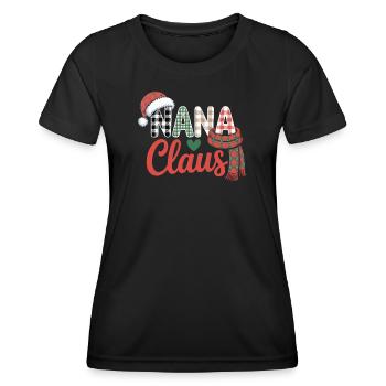 Noël de Nana Claus - T-shirt sport Femme - noir - Devant - AI Model Female 172 light (172cm)