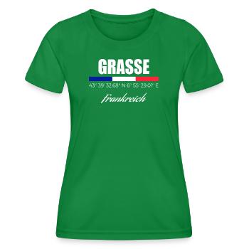 Grasse - Women's Functional T-Shirt - kelly green - Front - AI Model Female 172 dark (172cm)