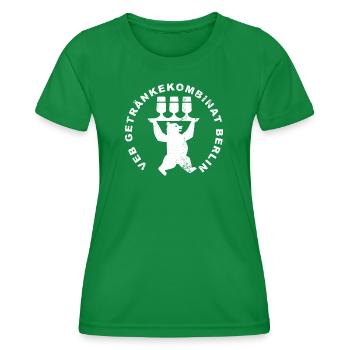 DDR-VEB Getränkekombinat-Berlin - T-shirt sport Femme - vert - Devant - AI Model Female 172 dark (172cm)