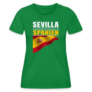 Sevilla - Frauen Funktions-T-Shirt - Kelly Green - Vorne - AI Model Female 172 dark (172cm)