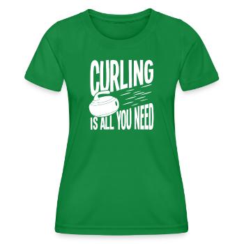 Le fridon, c’est tout ce dont tu as besoin - T-shirt sport Femme - vert - Devant - AI Model Female 172 dark (172cm)