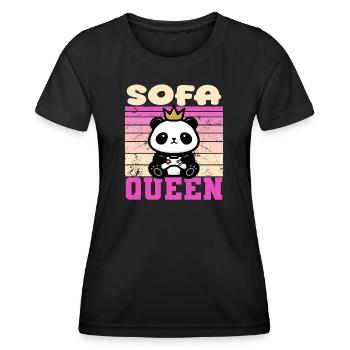 Femme joueuse - T-shirt sport Femme - noir - Devant - AI Model Female 172 light (172cm)