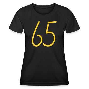 65 - Women's Functional T-Shirt - black - Front - AI Model Female 172 light (172cm)