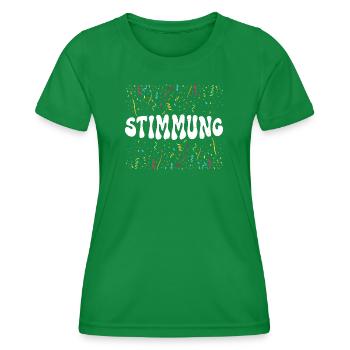 MOOD – Confetti Carnival Carnival Shirt - Women's Functional T-Shirt - kelly green - Front - AI Model Female 172 dark (172cm)