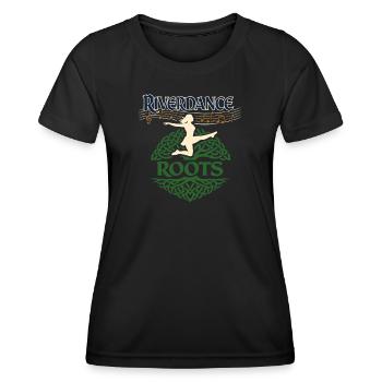 Irish Dance Step-dancing Celtic Fan - Women's Functional T-Shirt - black - Front - AI Model Female 172 light (172cm)