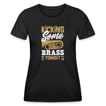 Vintage Euphonium Player - Women's Functional T-Shirt - black - Front - AI Model Female 172 light (172cm)