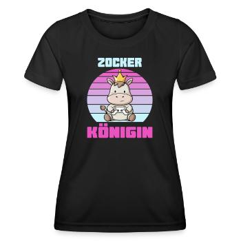 Gaming - Women's Functional T-Shirt - black - Front - AI Model Female 172 light (172cm)