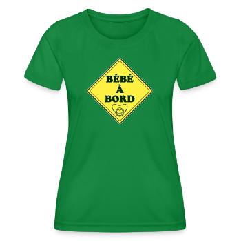 Special_femme_enceinte - Frauen Funktions-T-Shirt - Kelly Green - Vorne - AI Model Female 172 dark (172cm)