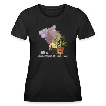 Your weed is pac pac - Women's Functional T-Shirt - black - Front - AI Model Female 172 light (172cm)