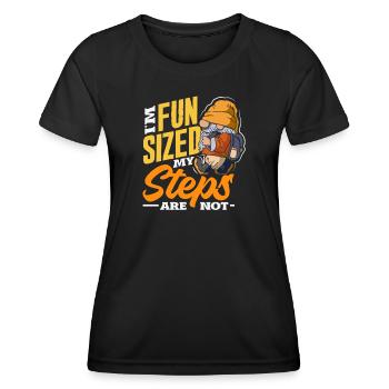 Warte Auf Mich, Ich Habe Kleine Beine - Frauen Funktions-T-Shirt - Schwarz - Vorne - AI Model Female 172 light (172cm)