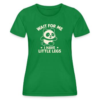 Panda Spruch Humor Meme Lustig Witzig Geschenkidee - Frauen Funktions-T-Shirt - Kelly Green - Vorne - AI Model Female 172 dark (172cm)