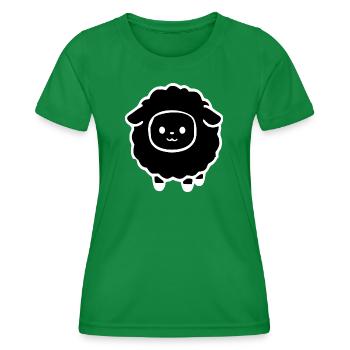 black sheep - Women's Functional T-Shirt - kelly green - Front - AI Model Female 172 dark (172cm)