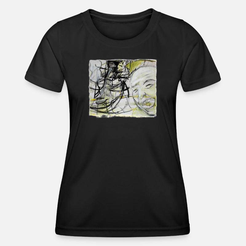 An old man remembers - Women's Functional T-Shirt - black