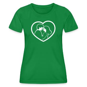 Relation de couple - T-shirt sport Femme - vert - Devant - AI Model Female 172 dark (172cm)