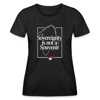 Greenland Sovereignty Protest - Women's Functional T-Shirt - black - Front - AI Model Female 172 light (172cm)