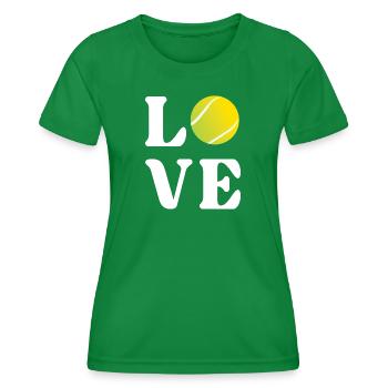 Tennis-Liebhaber - Frauen Funktions-T-Shirt - Kelly Green - Vorne - AI Model Female 172 dark (172cm)