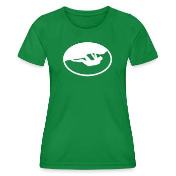 Boulderer en plein air - T-shirt sport Femme - vert - Devant - AI Model Female 172 dark (172cm)