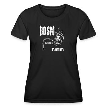 Contraste gothique BDSM - T-shirt sport Femme - noir - Devant - AI Model Female 172 light (172cm)