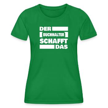 Buchhalter - Frauen Funktions-T-Shirt - Kelly Green - Vorne - AI Model Female 172 dark (172cm)