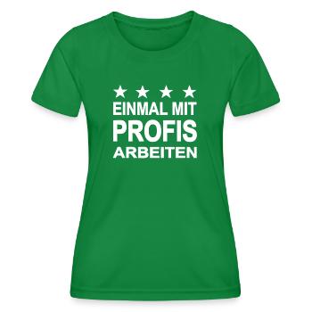 travail - T-shirt sport Femme - vert - Devant - AI Model Female 172 dark (172cm)