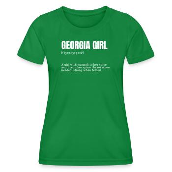 Georgia Girl Warmth and Strength - Women's Functional T-Shirt - kelly green - Front - AI Model Female 172 dark (172cm)