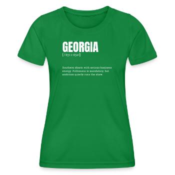 Georgia Charme Geschäftsdynamik - Frauen Funktions-T-Shirt - Kelly Green - Vorne - AI Model Female 172 dark (172cm)