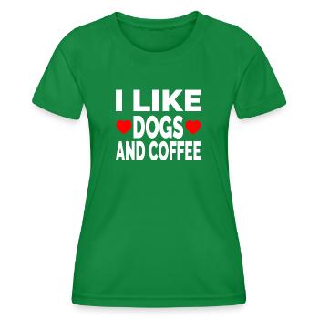 canine - Women's Functional T-Shirt - kelly green - Front - AI Model Female 172 dark (172cm)