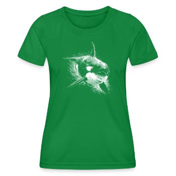 Killer whale - Women's Functional T-Shirt - kelly green - Front - AI Model Female 172 dark (172cm)