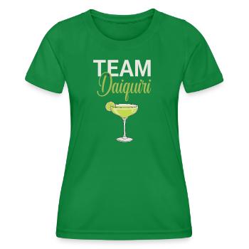 Équipe de cocktails de soirée de jeune fille Daiquiri - T-shirt sport Femme - vert - Devant - AI Model Female 172 dark (172cm)