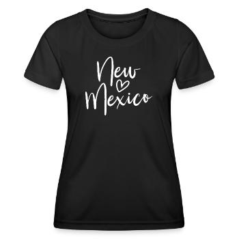 New Mexico Heart Women's Love New Mexico - Frauen Funktions-T-Shirt - Schwarz - Vorne - AI Model Female 172 light (172cm)