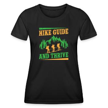 Girl Scout Leader Hike Guide & Thrive Scout - Frauen Funktions-T-Shirt - Schwarz - Vorne - AI Model Female 172 light (172cm)