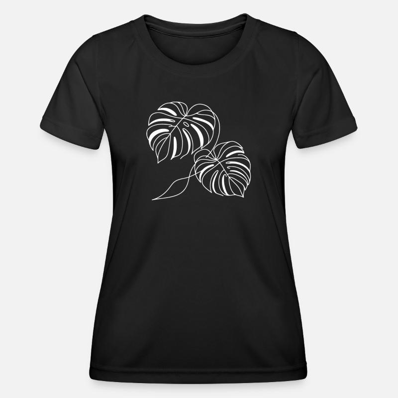 Monstera - Women's Functional T-Shirt - black